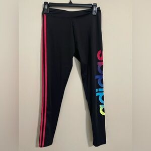 adidas Girls' Performance Tight Three Stripe Leggings